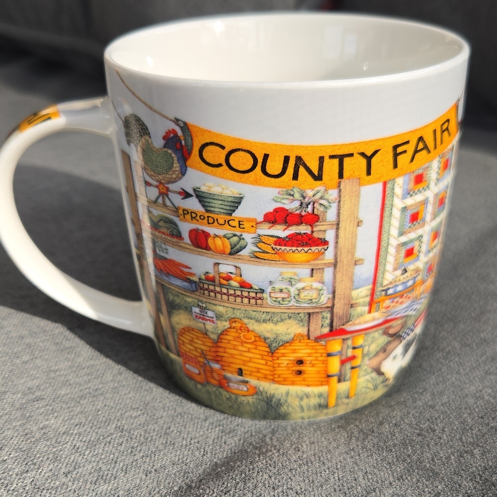 Debbie Mumm County Fair Mug with Colorful Design